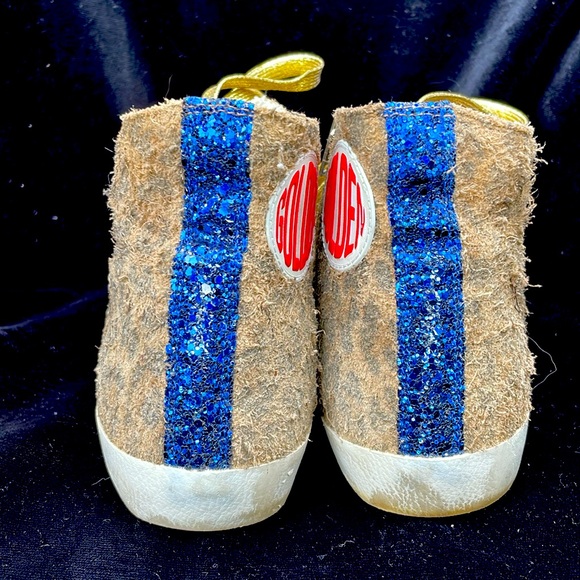 GOLDEN GOOSE FRANCY HIGH TOP LEOPARD PRINT LEATHER SNEAKERS -9 US 👟🤎🤩 - Picture 6 of 12